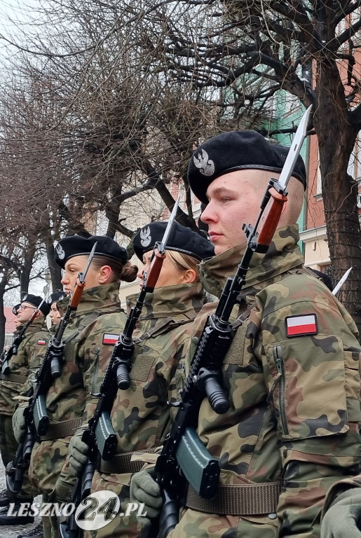 Przysięga wojskowa w Lesznie