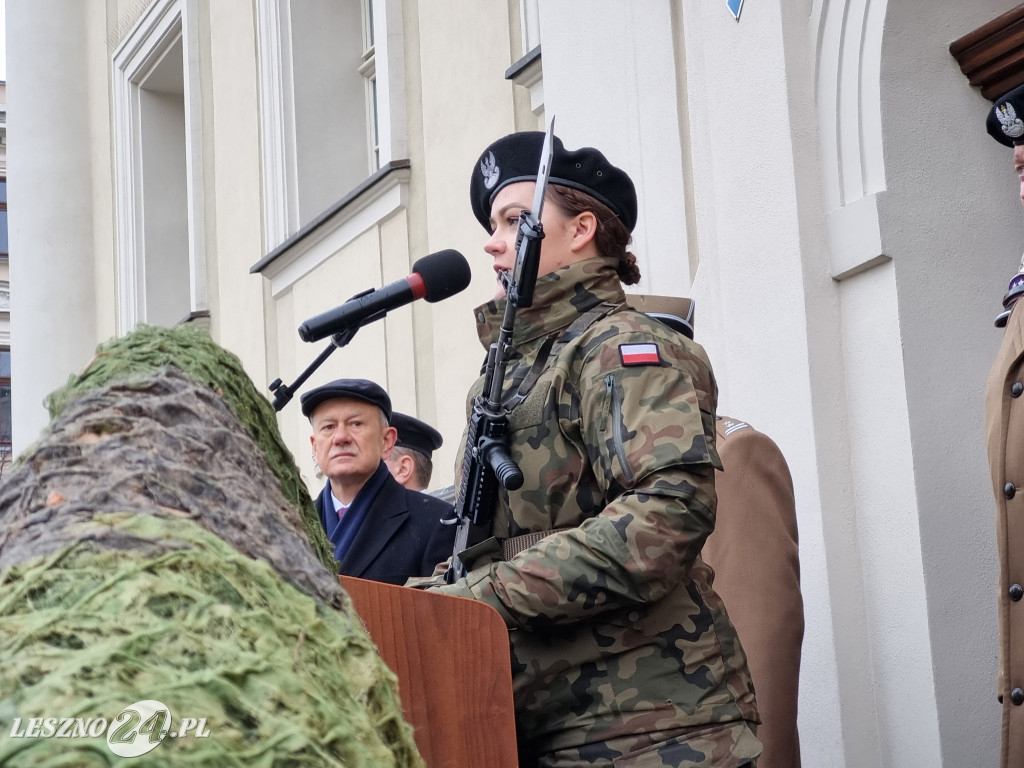 Przysięga wojskowa w Lesznie
