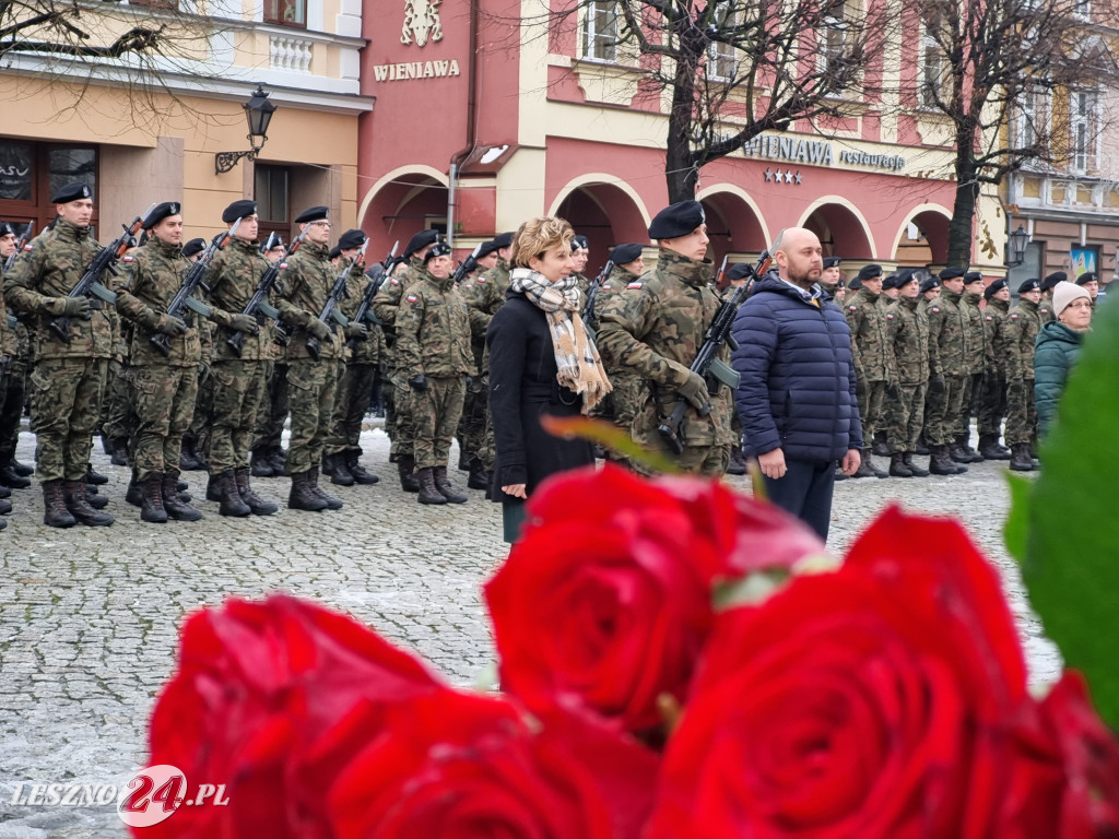 Przysięga wojskowa w Lesznie
