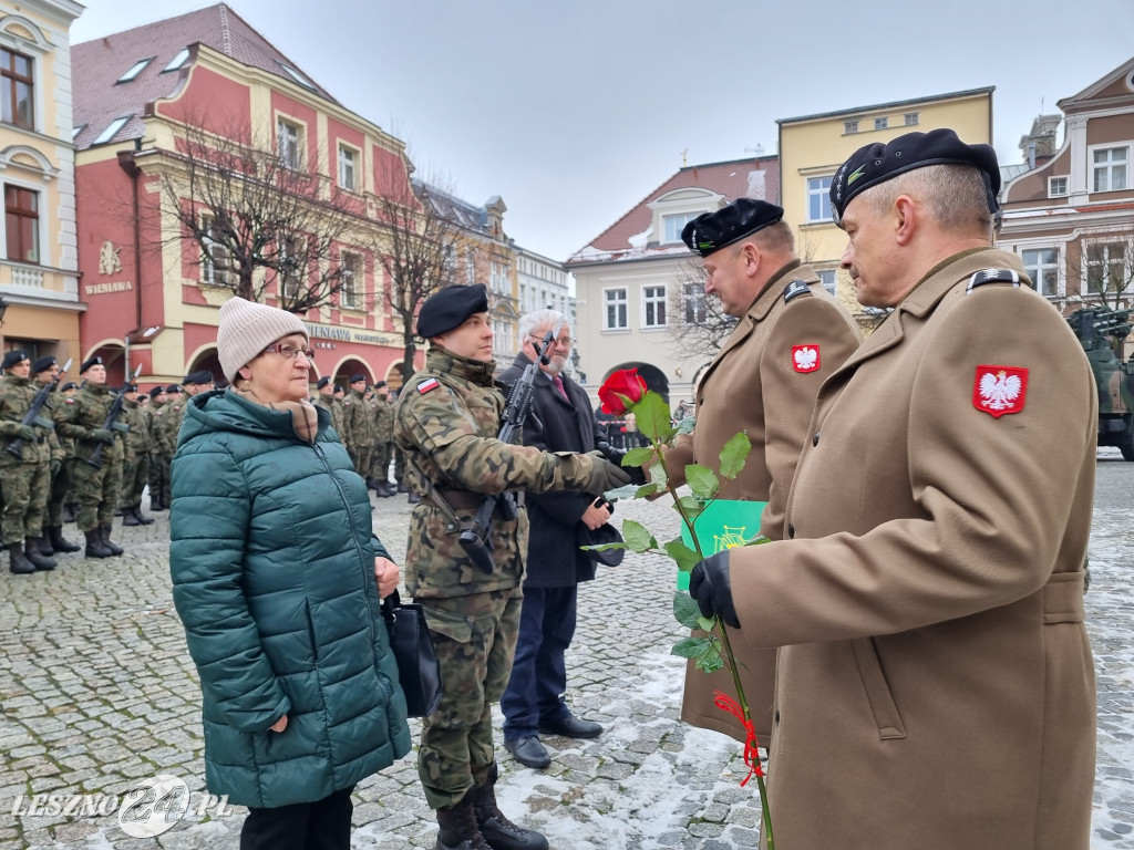 Przysięga wojskowa w Lesznie