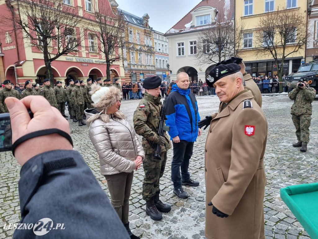 Przysięga wojskowa w Lesznie