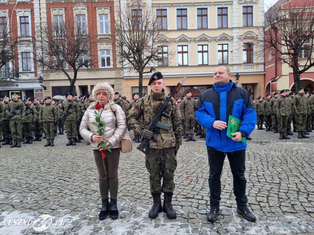 Przysięga wojskowa w Lesznie