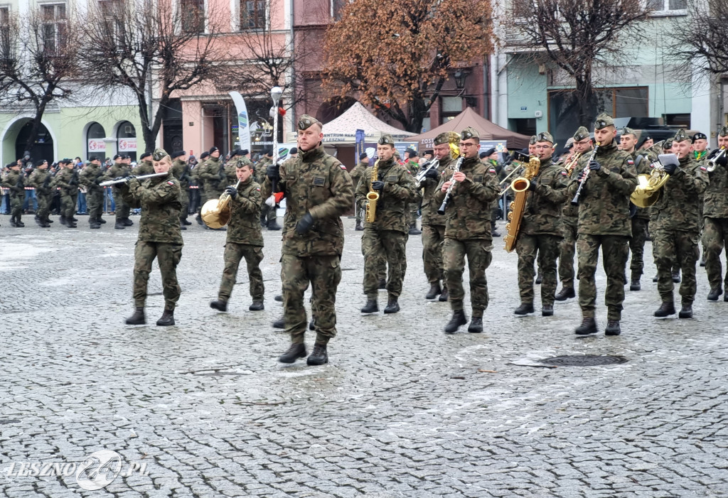 Przysięga wojskowa w Lesznie