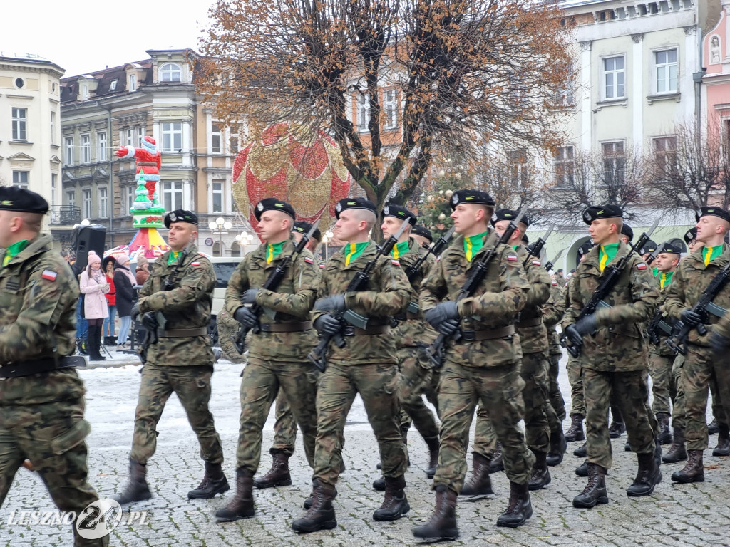 Przysięga wojskowa w Lesznie
