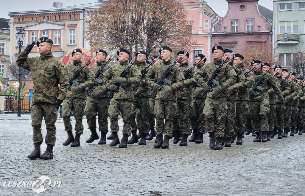 Przysięga wojskowa w Lesznie