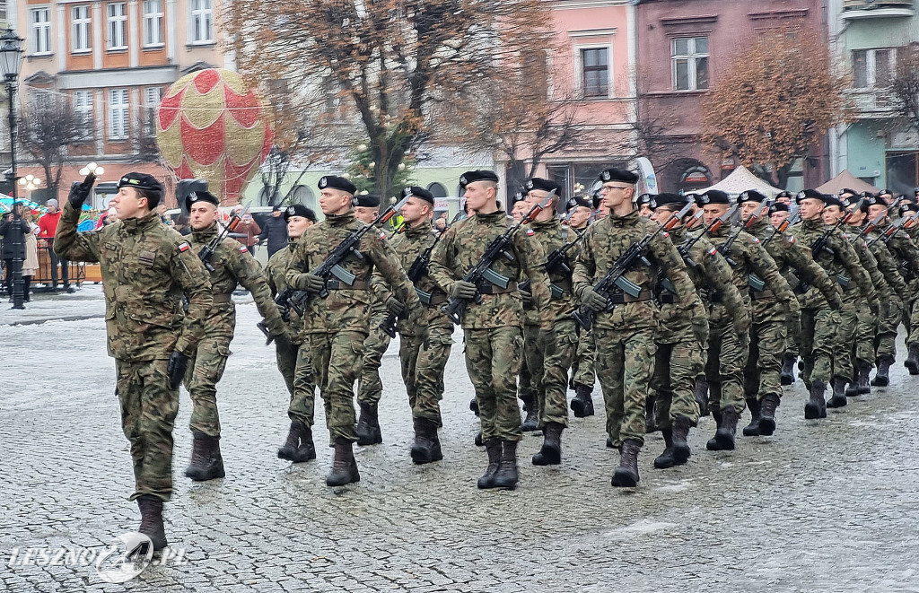 Przysięga wojskowa w Lesznie