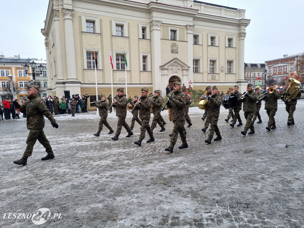 Przysięga wojskowa w Lesznie