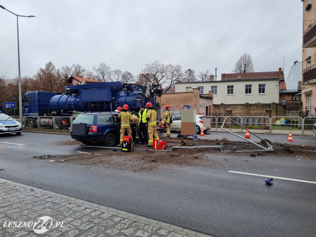 Zderzenie na Alejach Jana Pawła II