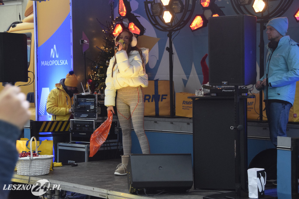 Choinki od RFM FM i Blanka na Rynku w Lesznie