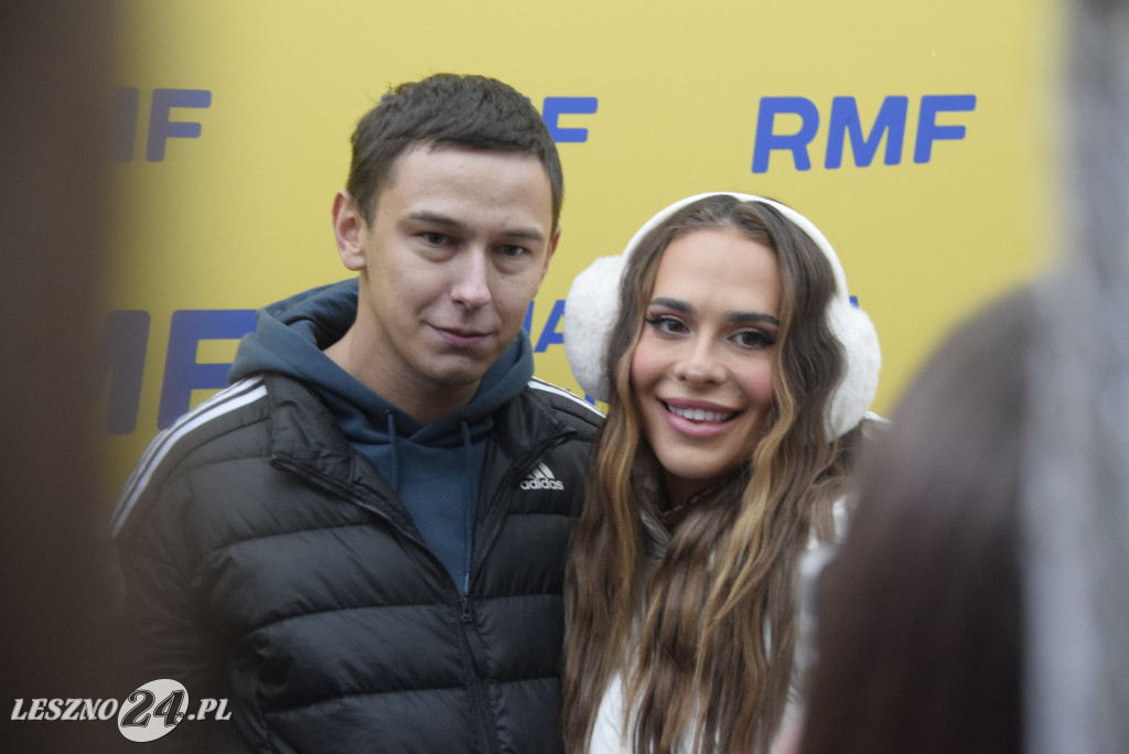 Choinki od RFM FM i Blanka na Rynku w Lesznie