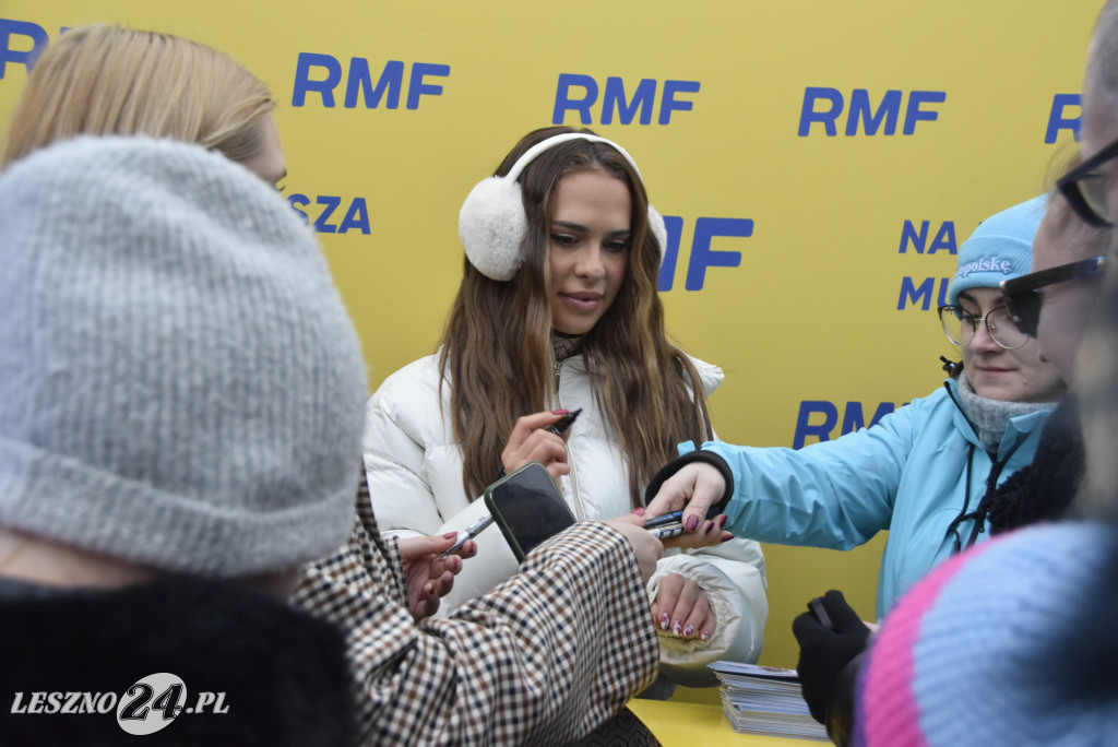 Choinki od RFM FM i Blanka na Rynku w Lesznie
