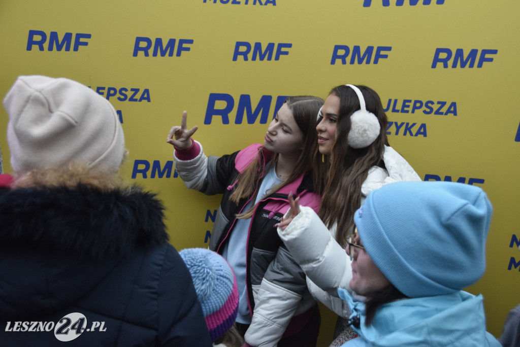 Choinki od RFM FM i Blanka na Rynku w Lesznie