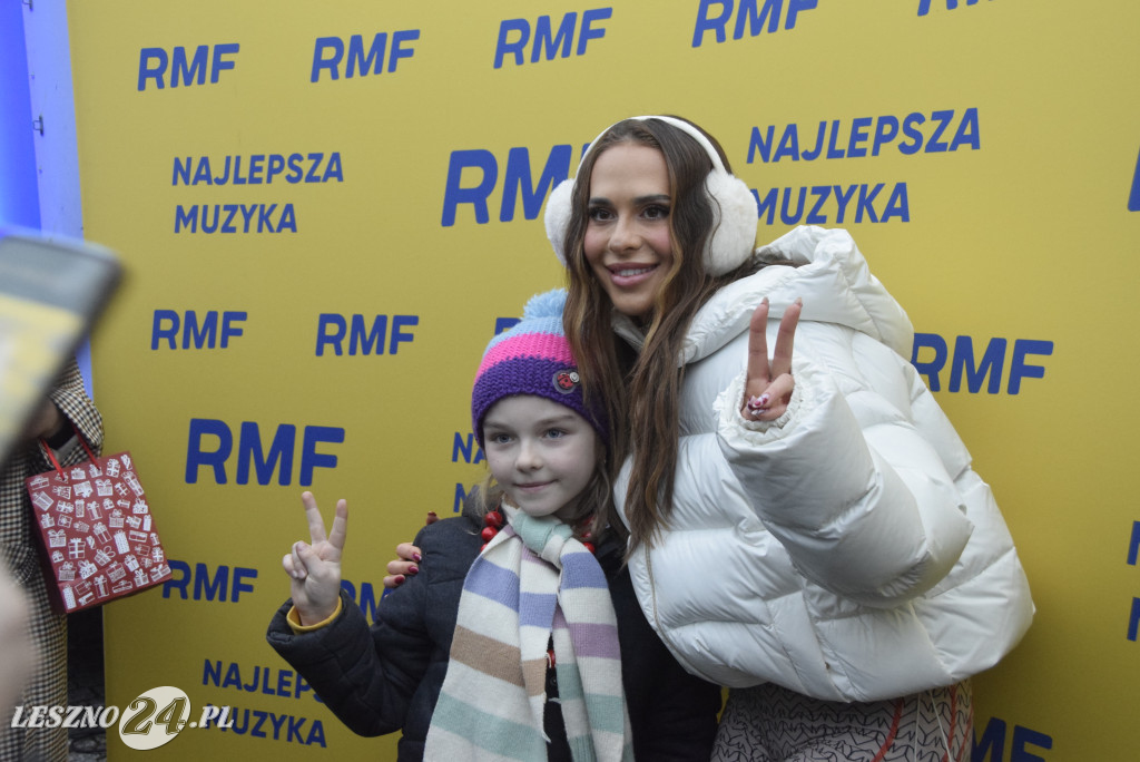 Choinki od RFM FM i Blanka na Rynku w Lesznie