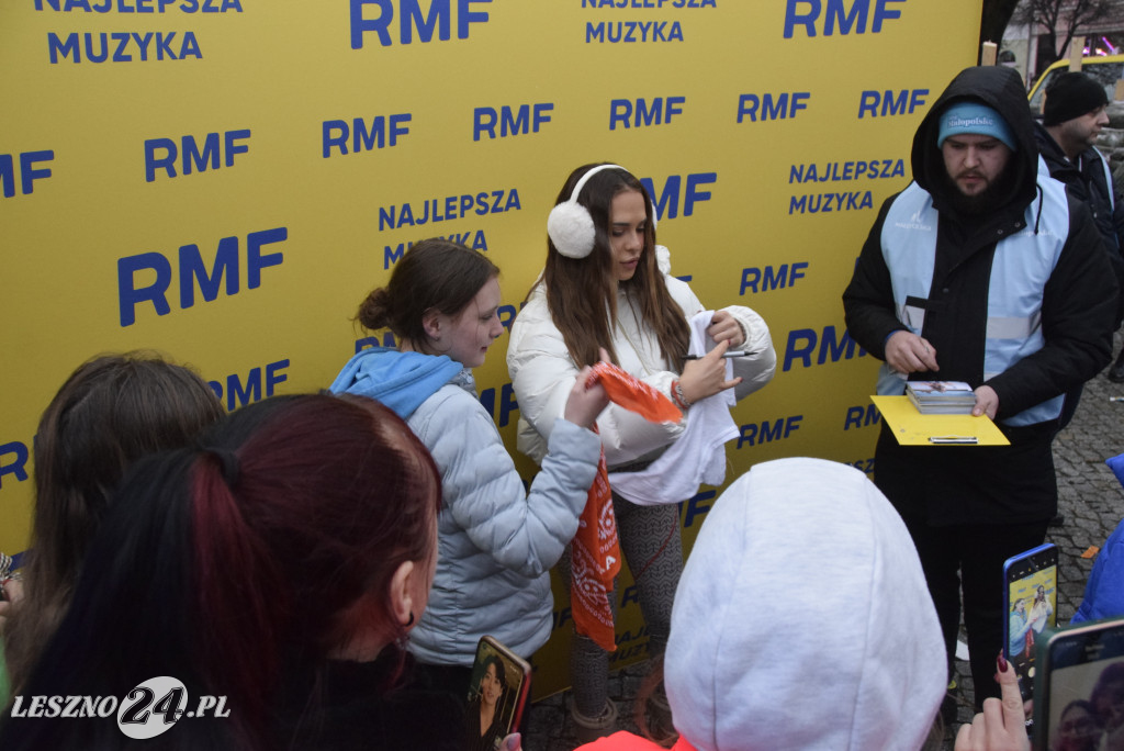 Choinki od RFM FM i Blanka na Rynku w Lesznie
