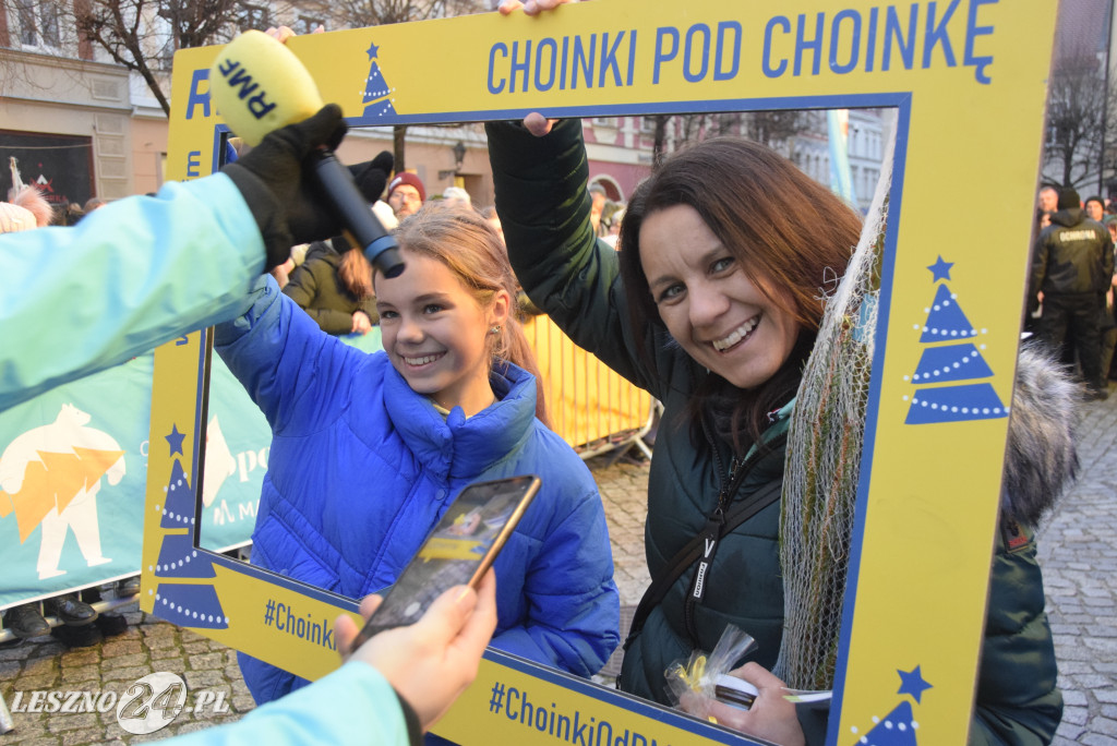 Choinki od RFM FM i Blanka na Rynku w Lesznie