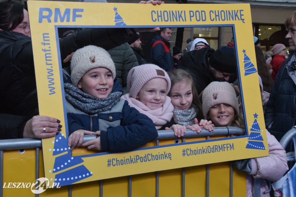 Choinki od RFM FM i Blanka na Rynku w Lesznie