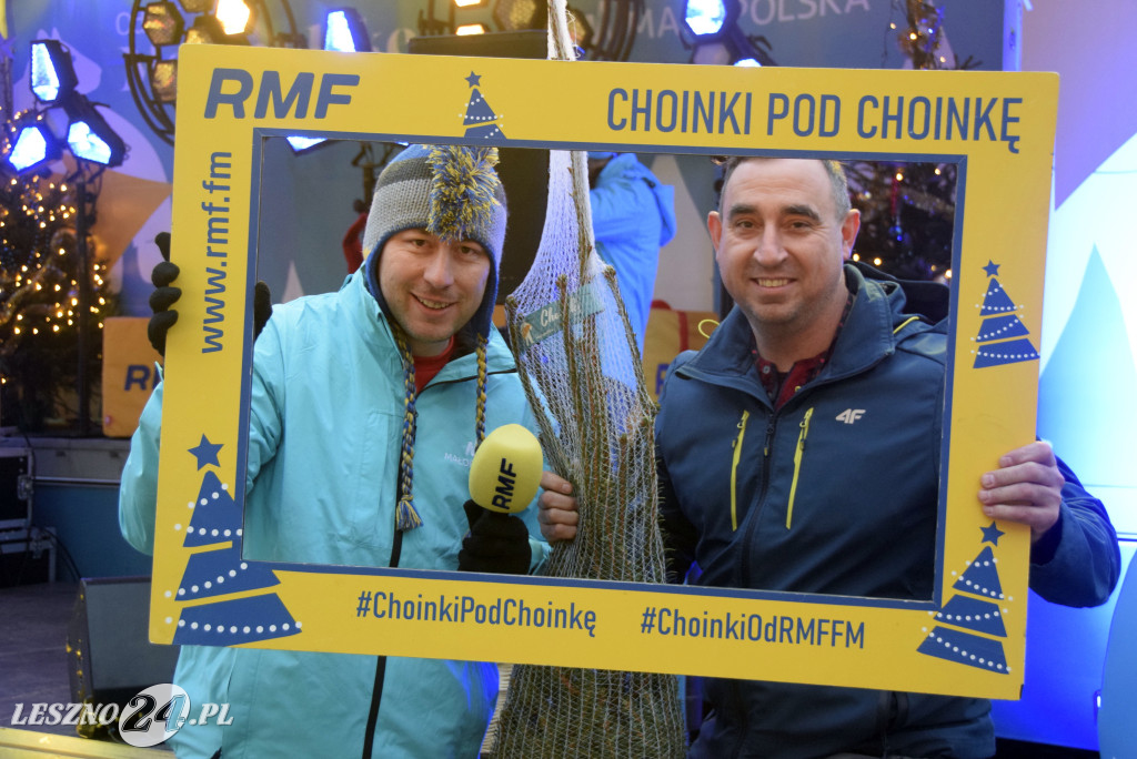 Choinki od RFM FM i Blanka na Rynku w Lesznie
