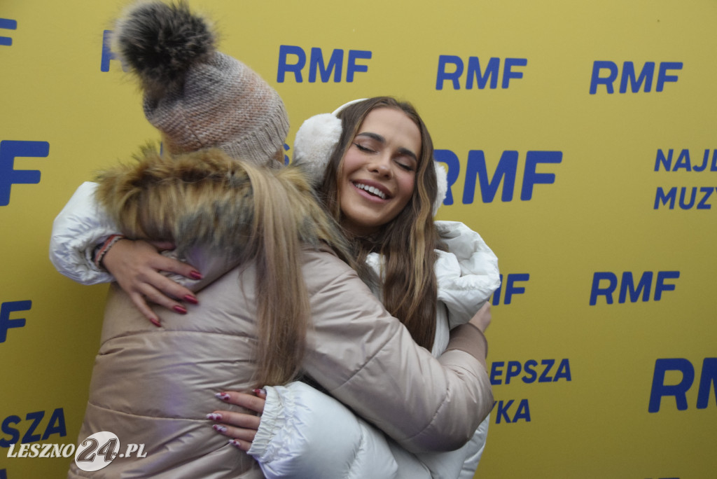 Choinki od RFM FM i Blanka na Rynku w Lesznie