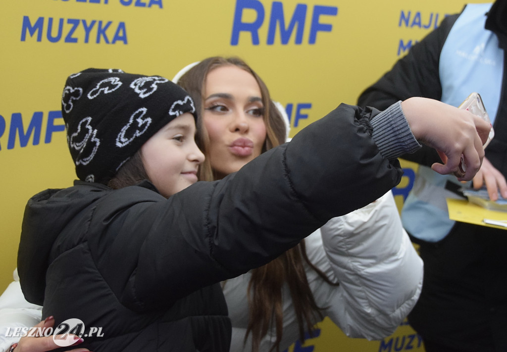 Choinki od RFM FM i Blanka na Rynku w Lesznie