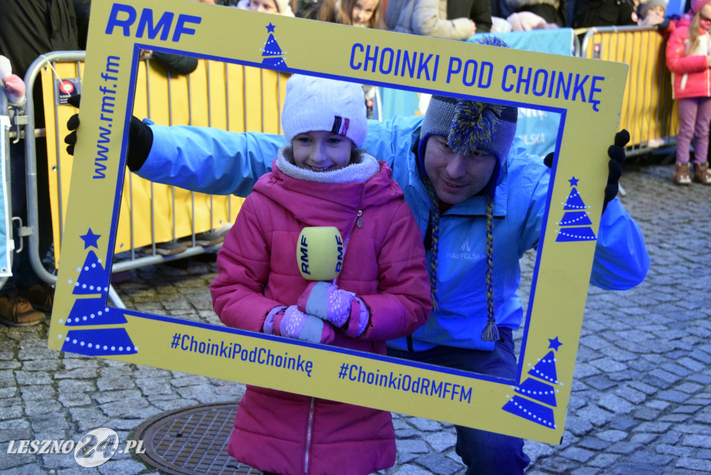 Choinki od RFM FM i Blanka na Rynku w Lesznie