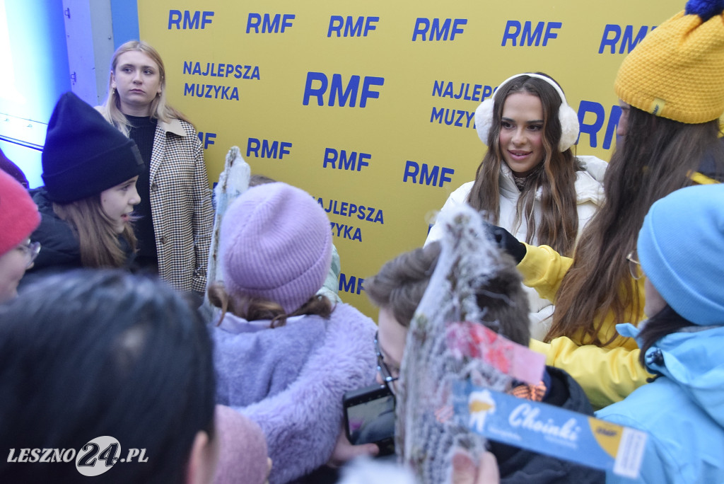 Choinki od RFM FM i Blanka na Rynku w Lesznie