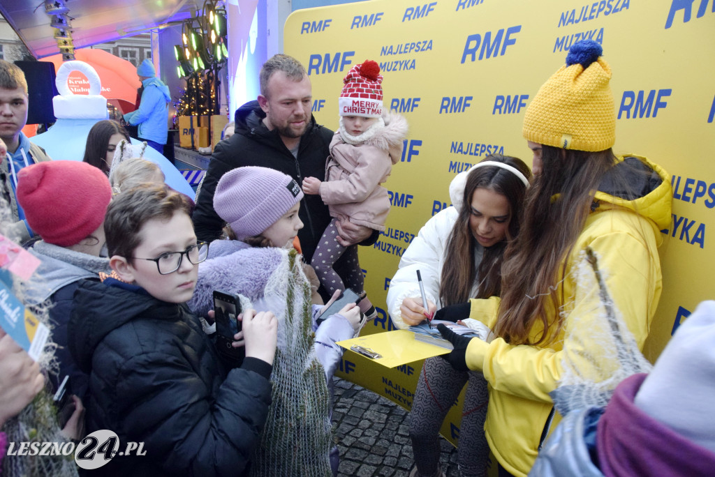 Choinki od RFM FM i Blanka na Rynku w Lesznie