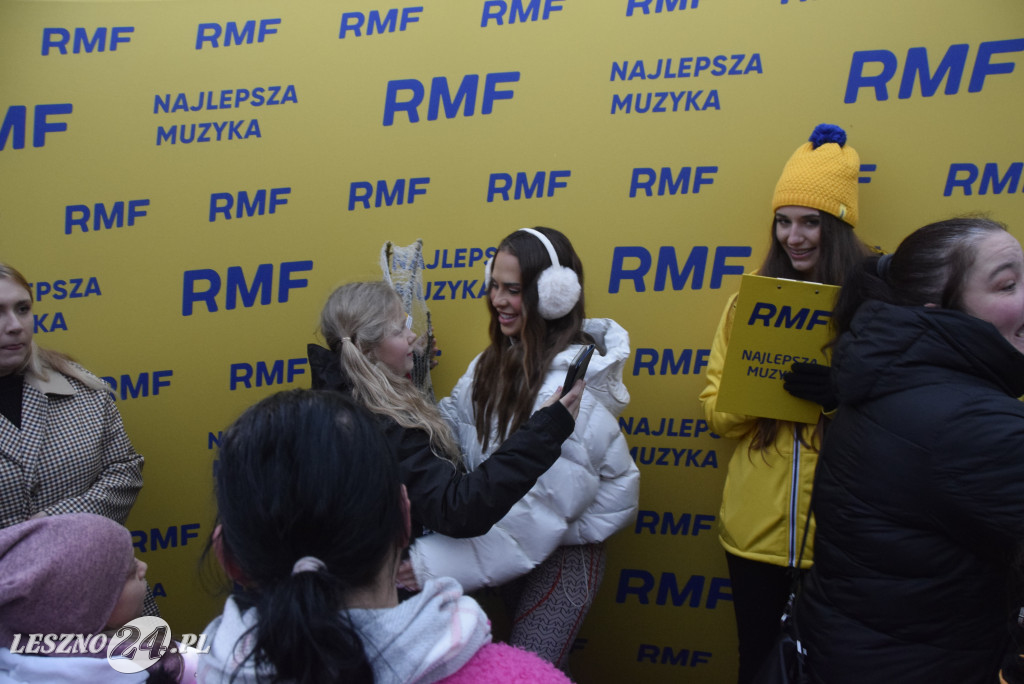 Choinki od RFM FM i Blanka na Rynku w Lesznie