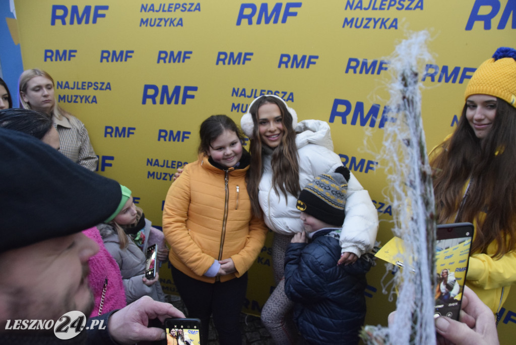 Choinki od RFM FM i Blanka na Rynku w Lesznie
