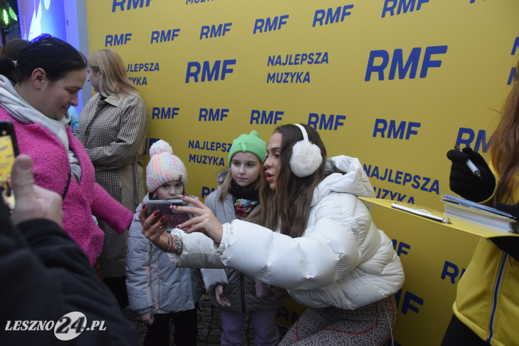 Choinki od RFM FM i Blanka na Rynku w Lesznie