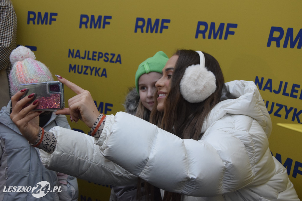 Choinki od RFM FM i Blanka na Rynku w Lesznie