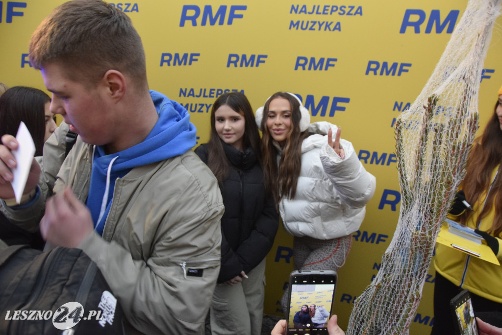 Choinki od RFM FM i Blanka na Rynku w Lesznie