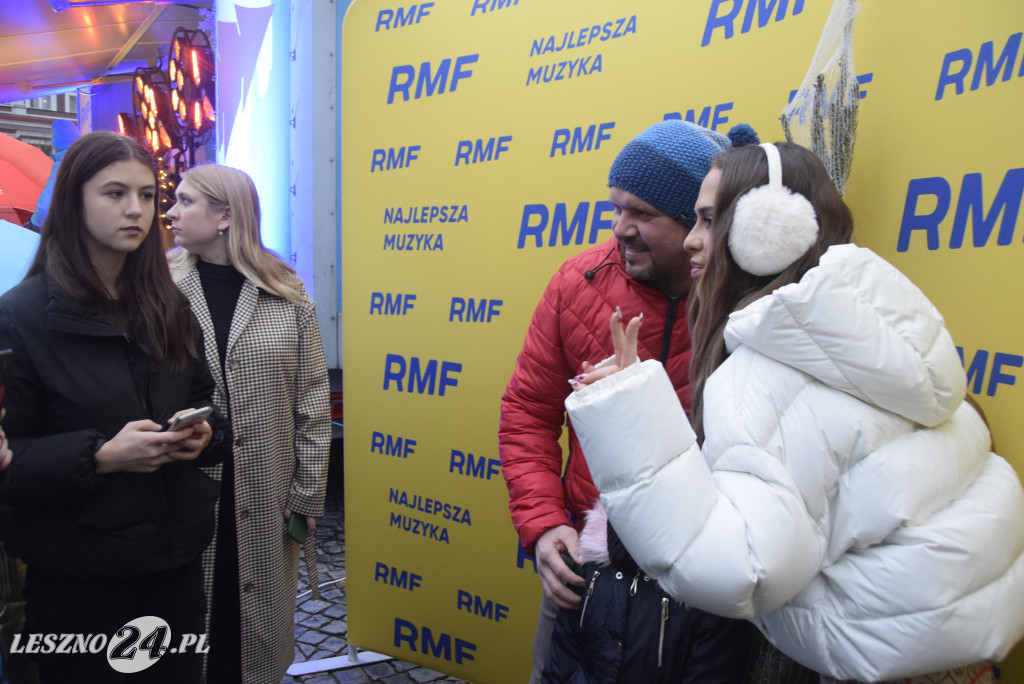 Choinki od RFM FM i Blanka na Rynku w Lesznie