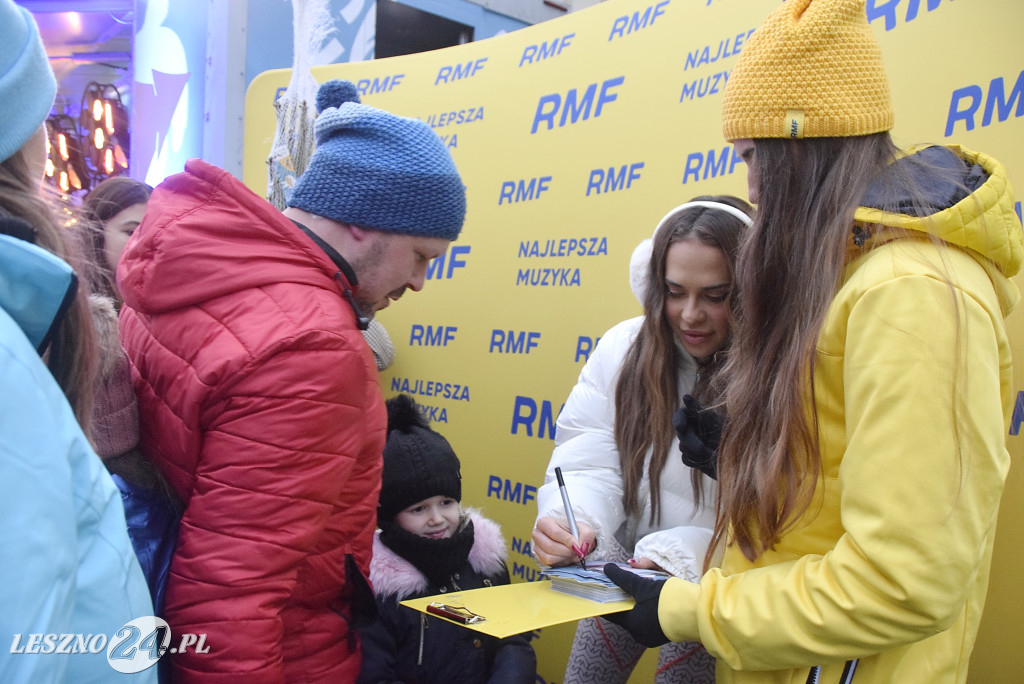 Choinki od RFM FM i Blanka na Rynku w Lesznie