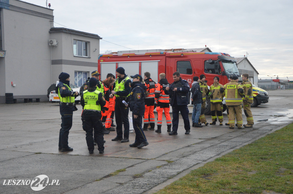 Ćwiczenia na lotnisku w Lesznie