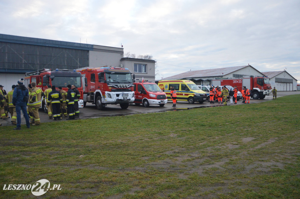 Ćwiczenia na lotnisku w Lesznie