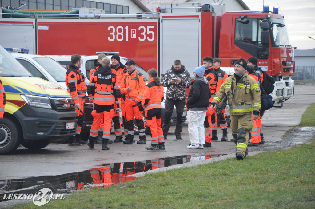 Ćwiczenia na lotnisku w Lesznie