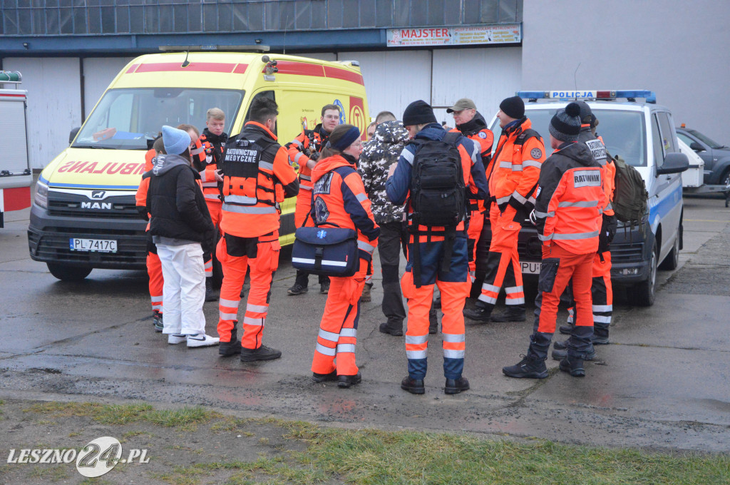 Ćwiczenia na lotnisku w Lesznie