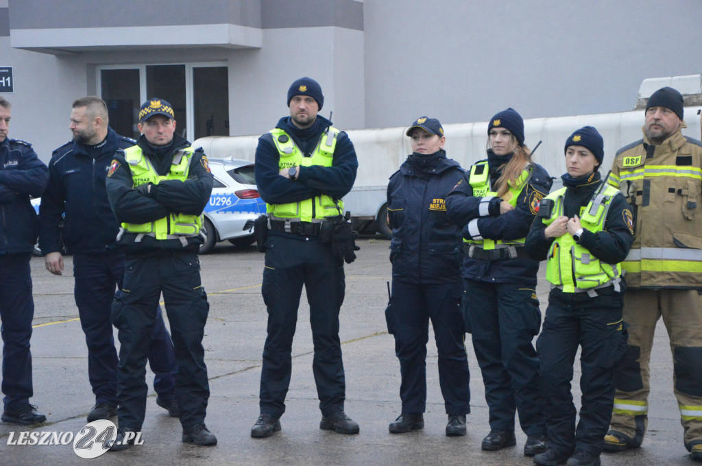 Ćwiczenia na lotnisku w Lesznie