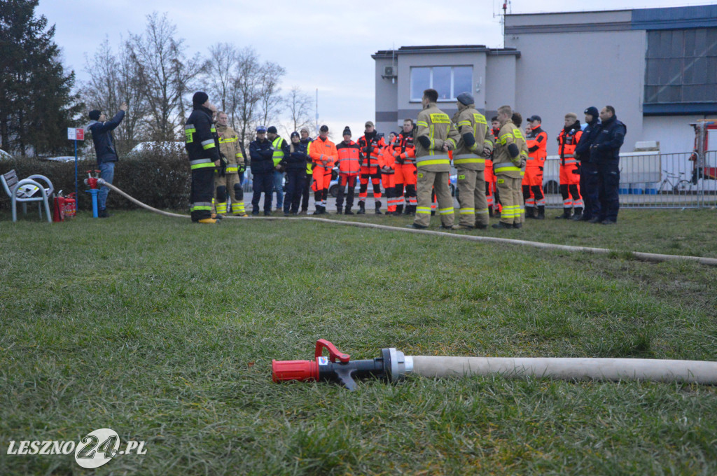 Ćwiczenia na lotnisku w Lesznie