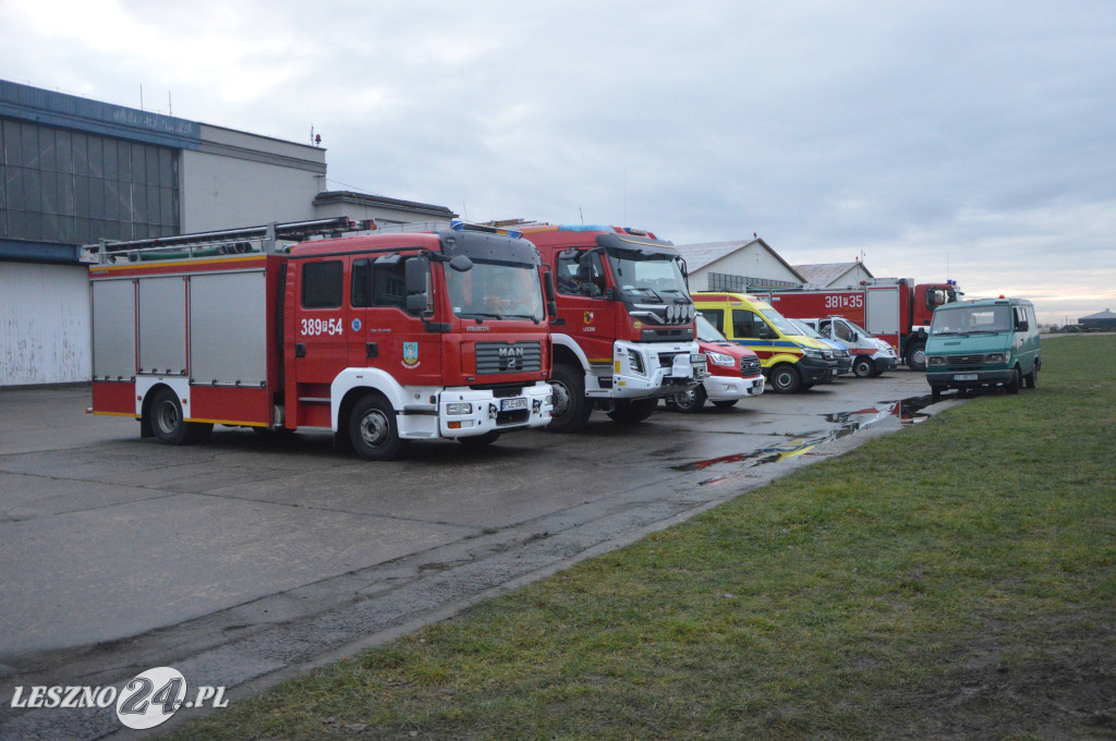 Ćwiczenia na lotnisku w Lesznie