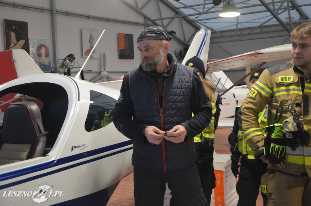 Ćwiczenia na lotnisku w Lesznie