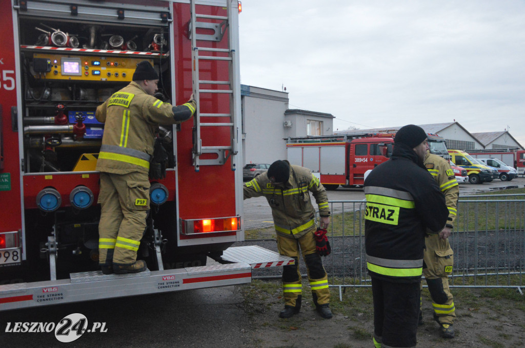 Ćwiczenia na lotnisku w Lesznie