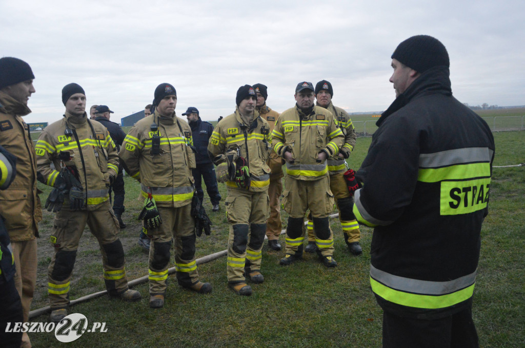Ćwiczenia na lotnisku w Lesznie
