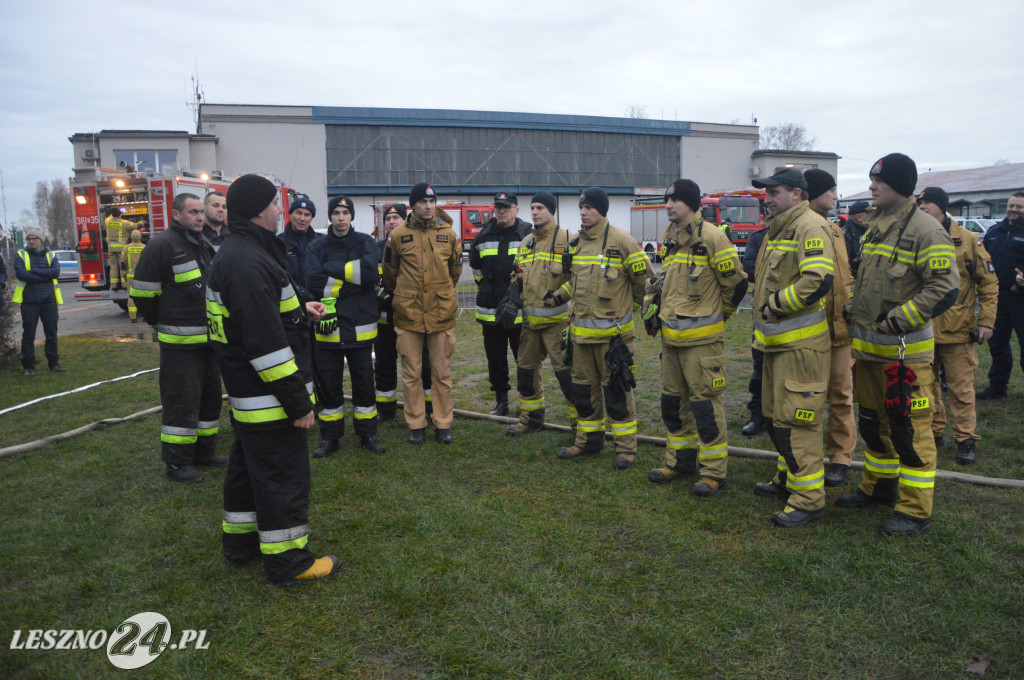 Ćwiczenia na lotnisku w Lesznie