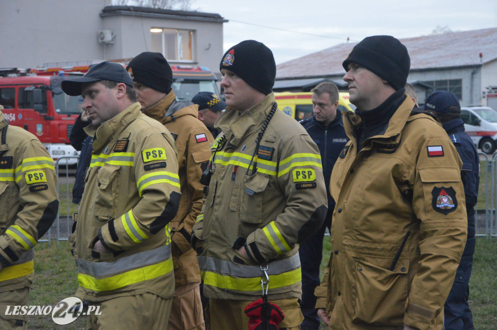 Ćwiczenia na lotnisku w Lesznie