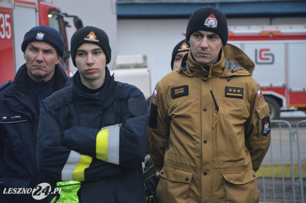 Ćwiczenia na lotnisku w Lesznie