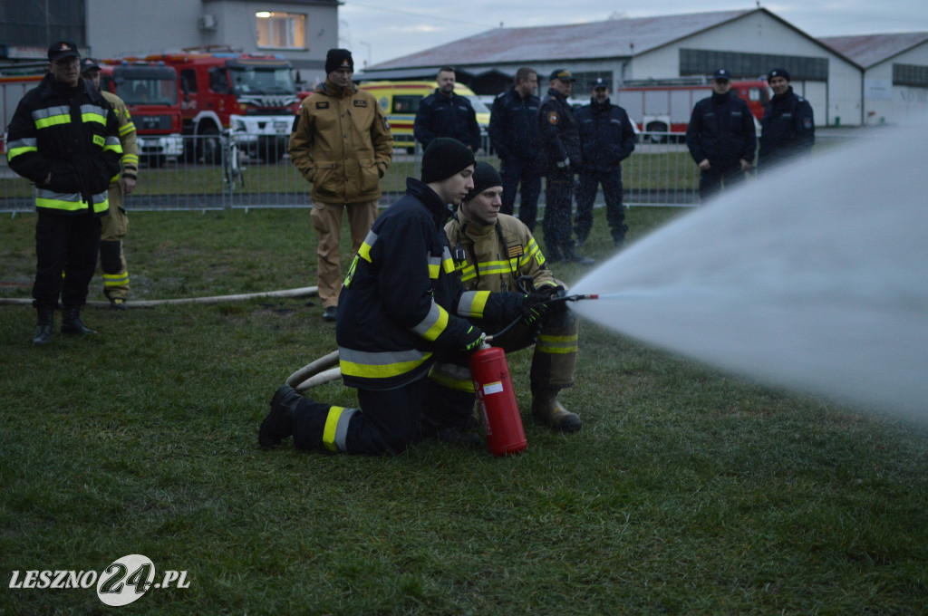 Ćwiczenia na lotnisku w Lesznie