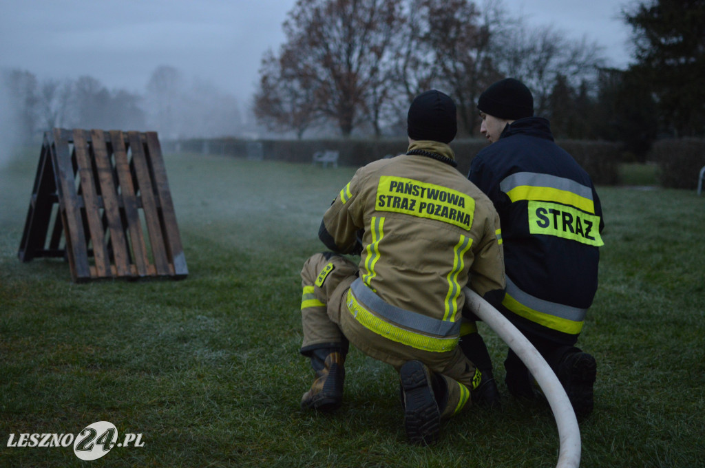 Ćwiczenia na lotnisku w Lesznie