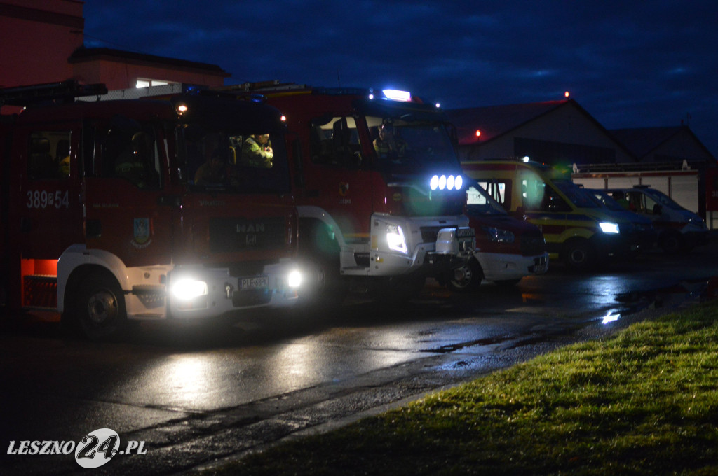 Ćwiczenia na lotnisku w Lesznie