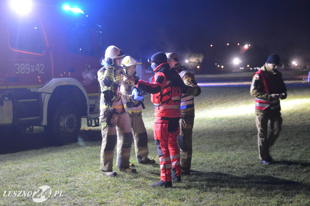 Ćwiczenia na lotnisku w Lesznie